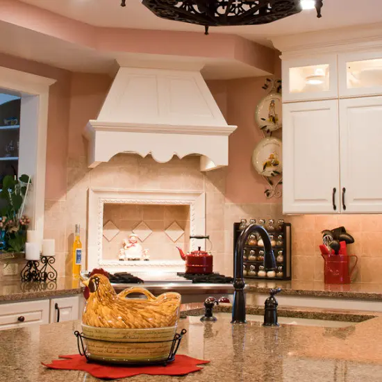 modern kitchen layout with smart home integration